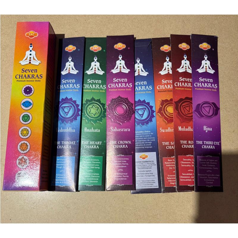 Inciensos especiales Sac (Los 7 Chakras)