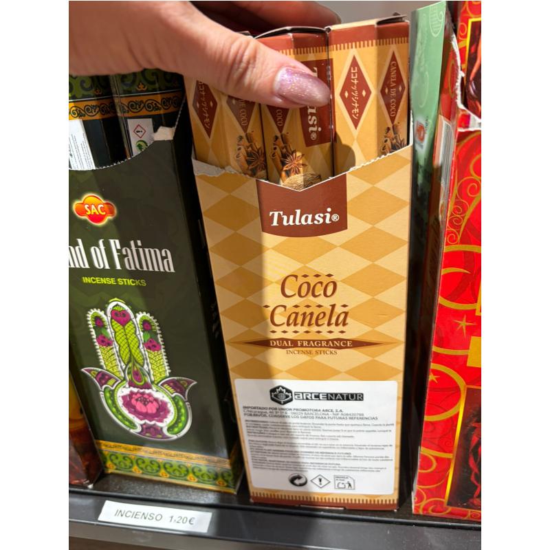 Incienso Tulasi Coco y canela