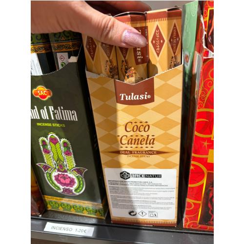 Incienso Tulasi Coco y canela
