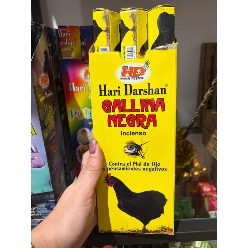 Incienso Hari Darshan Gallina negra (Contra el mal de ojo y pensamientos negativos=