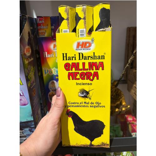 Incienso Hari Darshan Gallina negra (Contra el mal de ojo y pensamientos negativos=