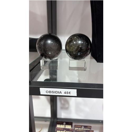 Bola de obsidida (plateada o dorada)