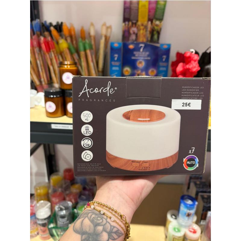 Humidificador colores led (Forma de cilíndrica)