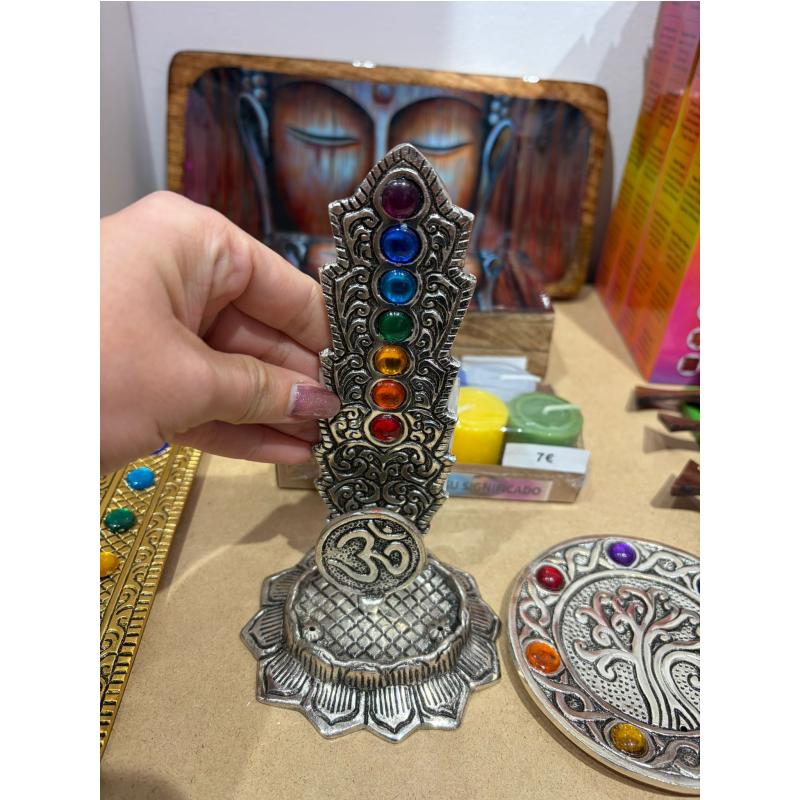 Quemador de incienso doble 7 chakras