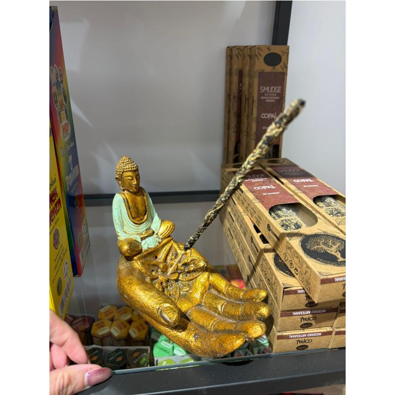 Quemador de incienso mano de budha