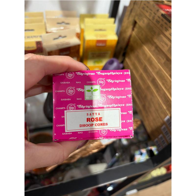 Conos con aroma Incienso Satya Rose